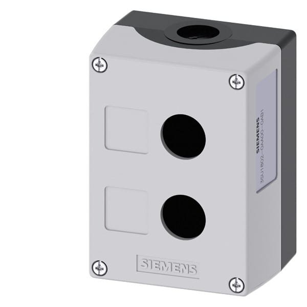 SIEMENS SIE3SU18020AA000AB1 PULSANTIERA VUOTA GRIGIA 2 FORI