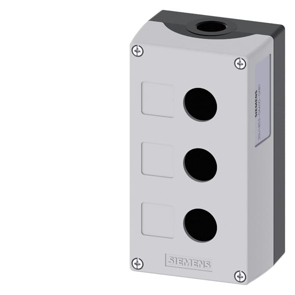 SIEMENS SIE3SU18530AA000AB1 PULSANTIERA VUOTA GRIGIA 3 FORI