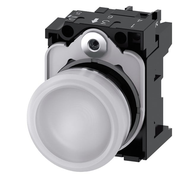 SIEMENS SIE3SU11526AA601AA0 IND.LUM.BIANCO LENTE LISCIA LED 24V UC