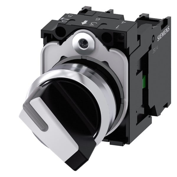 SIEMENS SIE3SU11502BF601MA0 SEL.LUM.LEVA BIANCO MANT.2POS. 1NA,1NC