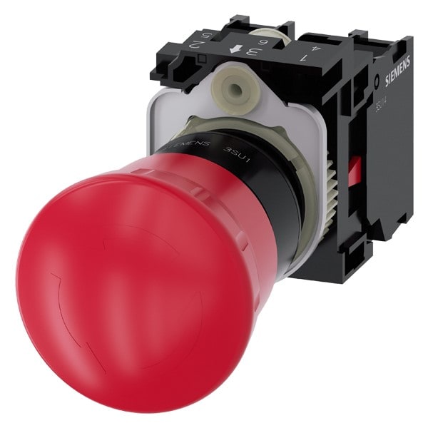 SIEMENS SIE3SU11001HB201PA0 PULS.F.EMERG ROS ROT.40MM 1NC1NC TARG GI