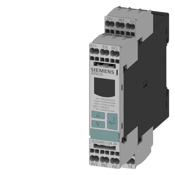 SIEMENS SIE3UG46512AW30 RELE CONTR. VELOCITA 24-240VUC C.CL.