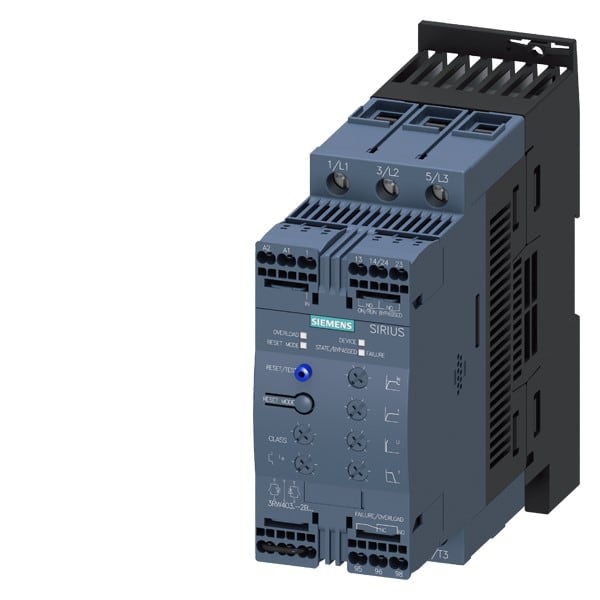 SIEMENS SIE3RW40382BB14 SOFTSTARTER S2 37KW 400V 110-220V AUS M