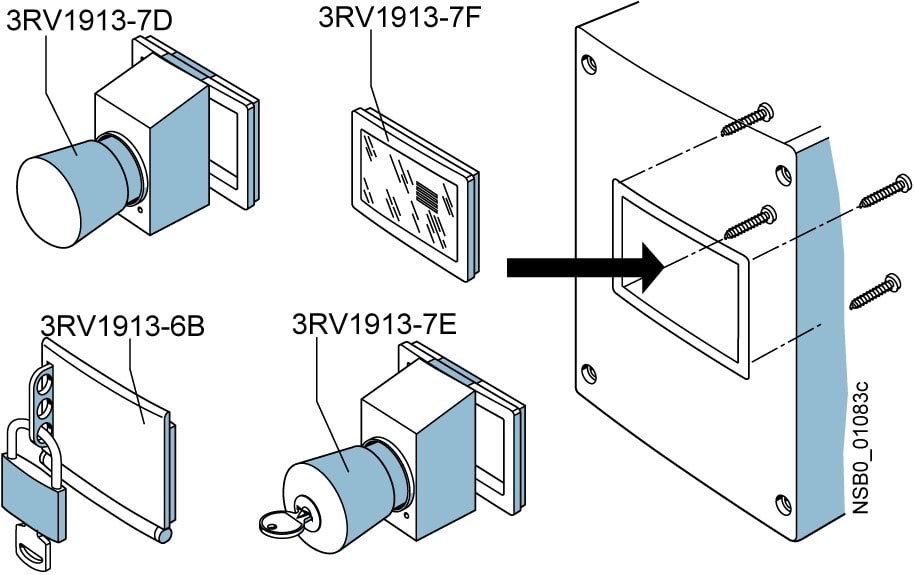 SIEMENS SIE3RV19137F CORNICE 65X45MM , GUARNIZIP55 S00