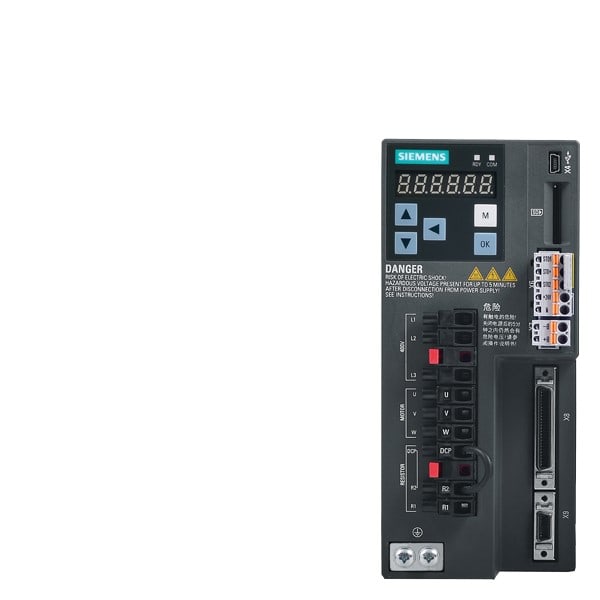 SIEMENS SIE6SL32105FE108UA0 SINAMICS V90, 3 AC 400V 0.75KW