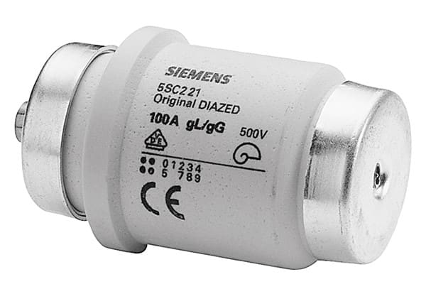 SIEMENS SIE5SC221 FUS. DIA.DIV GL/GG R1-1/4 100A 500VCA/CC