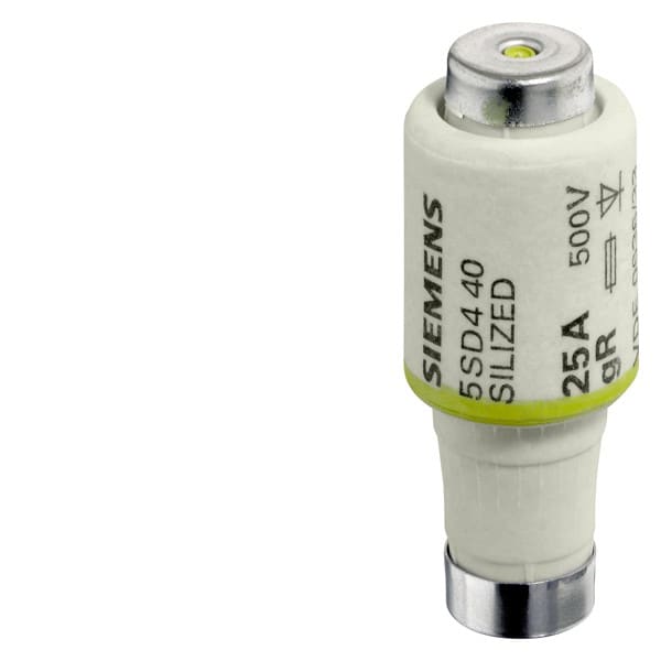 SIEMENS SIE5SD440 FUS. SILIZED DII GR E27 25A 500VCA/CC