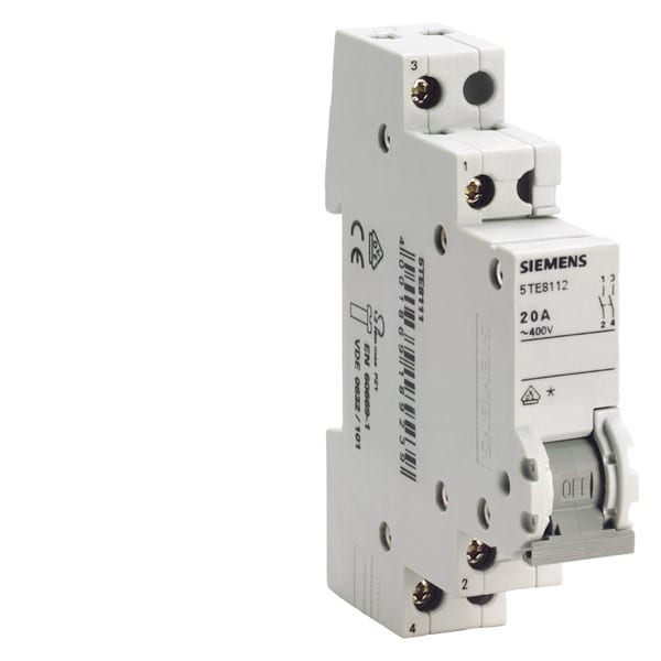 SIEMENS SIE5TE8112 INT. COM. 20A 400VCA 2P 1UM, ACC.