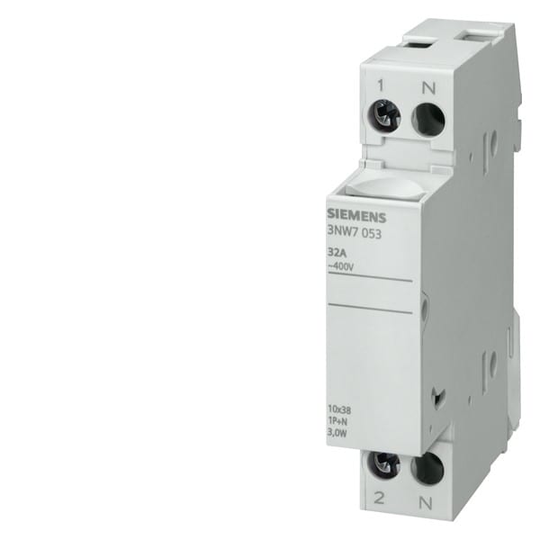 SIEMENS SIE3NW7053 BASE SEZ.X FUS. CIL.10X38 1P+N 32A 1UM