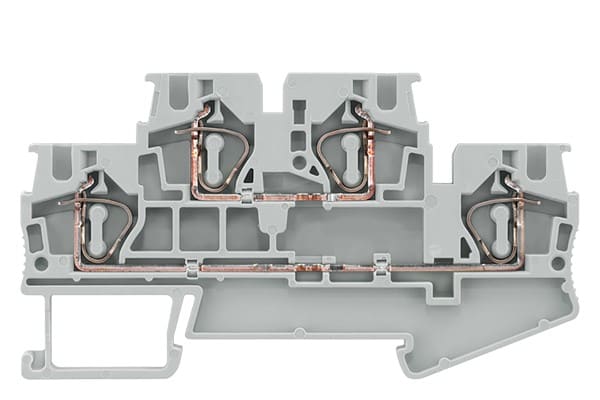 SIEMENS SIE8WH20200AG00 MORSETTO A MOLLA A 2 LIV. 4MMQ, GRIGIO