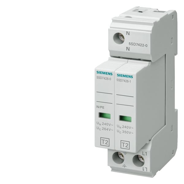 SIEMENS SIE5SD74220 SURGE ARR.C/T2/II 350V 2P