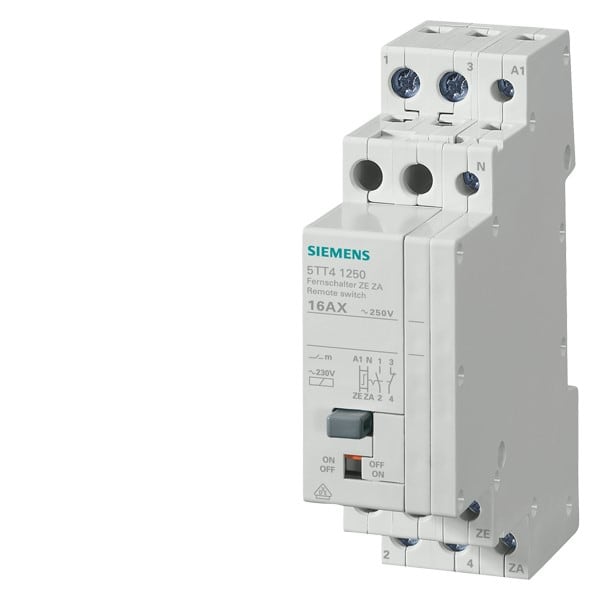 SIEMENS SIE5TT41250 RELE PP CENTRAL.ON/OFF1NA+1NC 230VCA16A