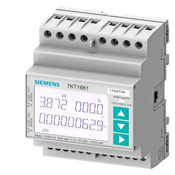 SIEMENS SIE7KT1661 PAC1600 CONTATORE TRIFASE 5A MODBUS