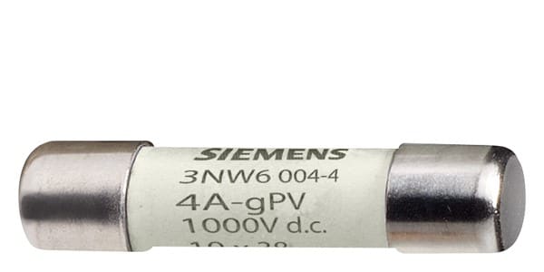 SIEMENS SIE3NW60044 FUS.FOTOV.10X38 1000VCC 4A GPV