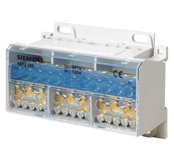 SIEMENS SIE5ST2502 DISTRIB.BOARD BLOCK 4-POLE,125A 690V