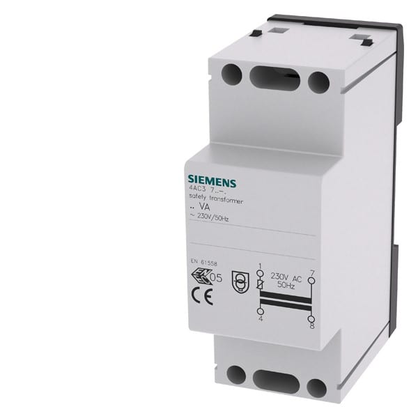 SIEMENS SIE4AC37160 TRASF.SICUREZZA 16VA SEC.8VCA PTC 2UM
