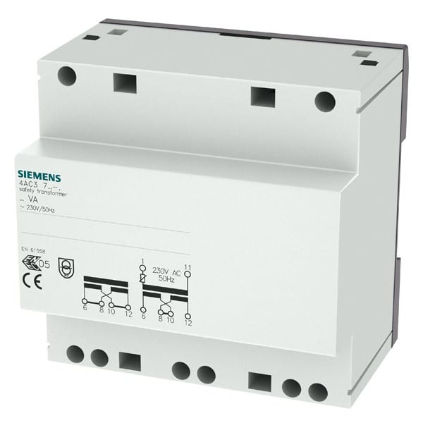 SIEMENS SIE4AC37630 SAFETY TRANSFORMER, 63VA