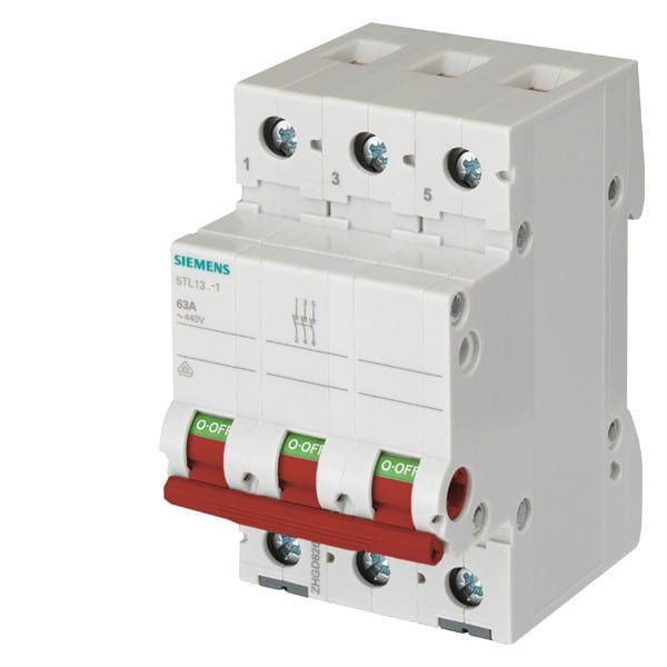 SIEMENS SIE5TL13911 INT.MAN-SEZ 3P100A 400VCA A.CA L.ROS.3UM