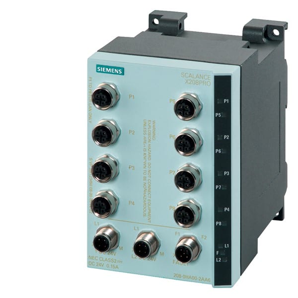 SIEMENS SIE6GK52080HA102AA6 SIMATIC NET SCALANCE X208PRO
