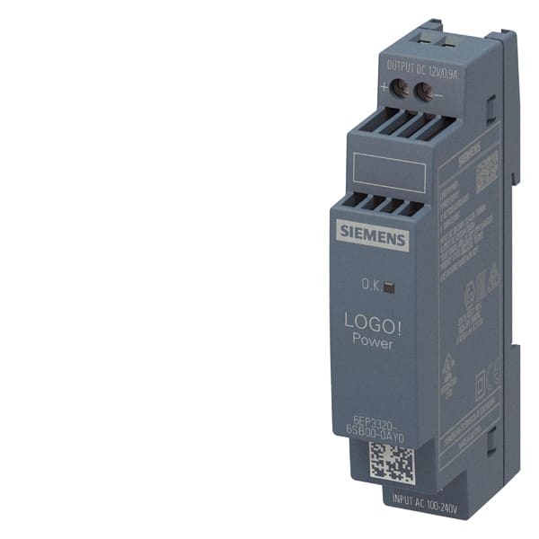SIEMENS SIE6EP33206SB000AY0 LOGO!POWER 1AC DC12V 0.9A