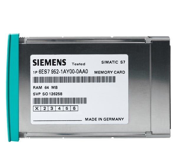 SIEMENS SIE6ES79521AY000AA0 S7 MEMORY CARD, RAM, 64MB, LONG VERS
