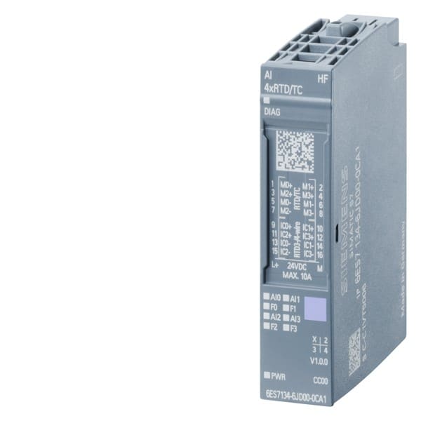 SIEMENS SIE6ES71346JD000CA1 ET 200SP, AI 4XRTD/TC 2-/3-/4-WIRE HF