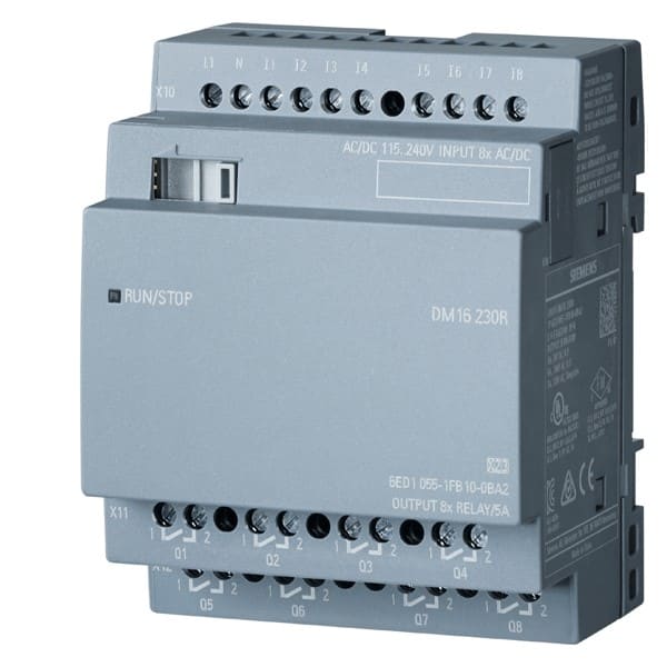 SIEMENS SIE6ED10551FB100BA2 LOGO! DM16 230R, EXP MODULE,