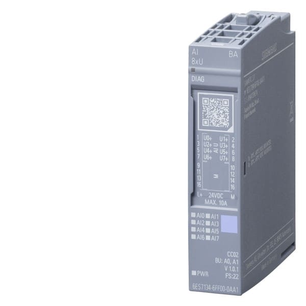 SIEMENS SIE6ES71346FF000AA1 ET 200SP, AI 8XU BASIC