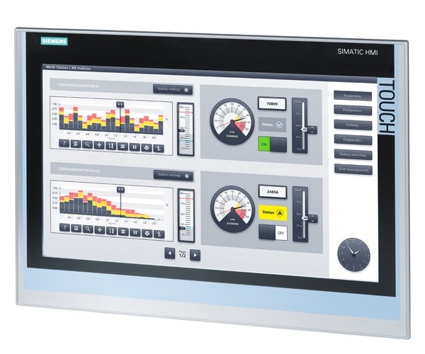 SIEMENS SIE6AV21240UC020AX1 SIMATIC HMI TP1900 COMFORT