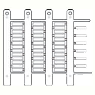 CEMBRE S.P.A. - CEM40090 TARGHETTA MG-TPM BIANCA 4X10MM X TUB.TRA