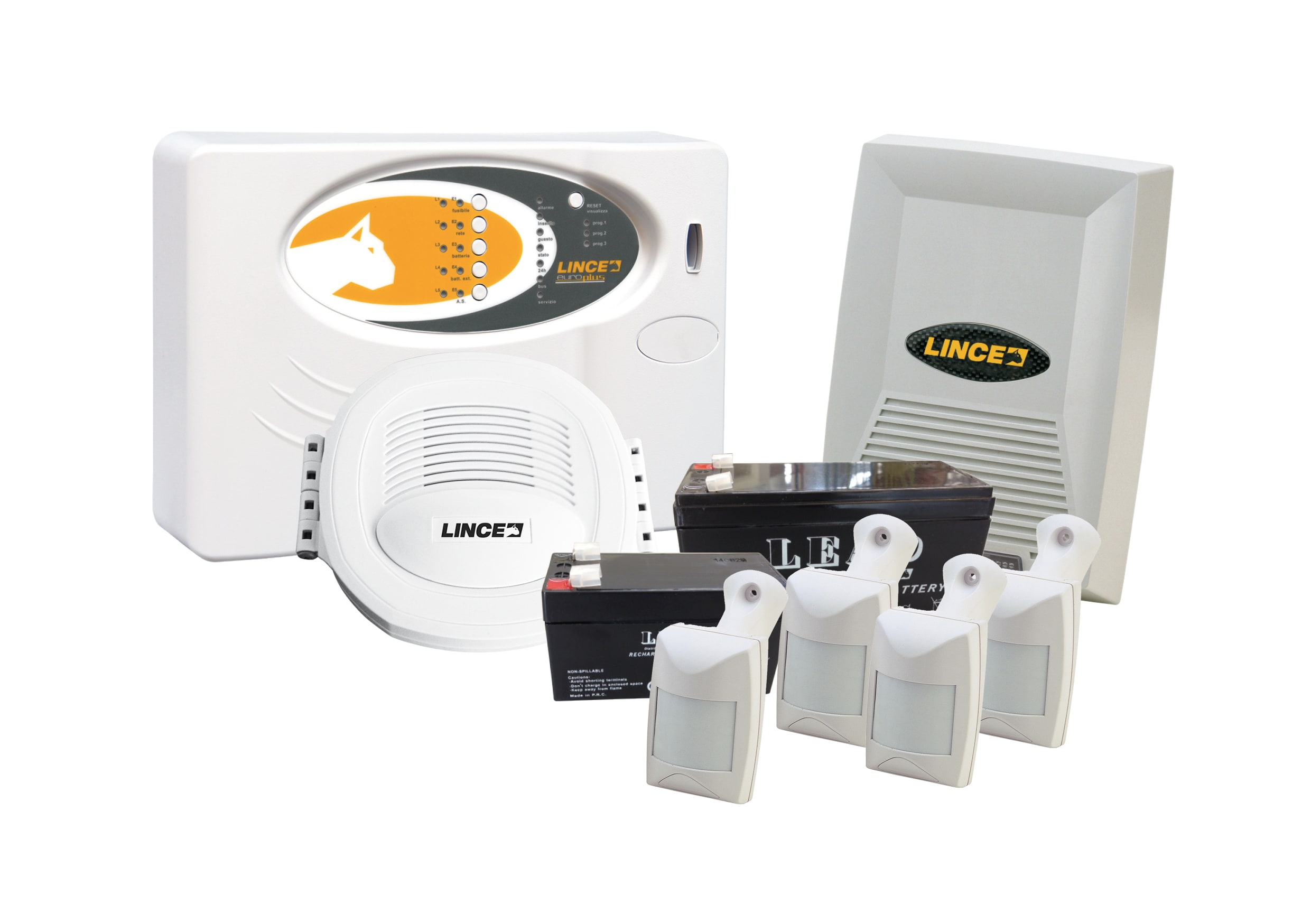 LINCE ITALIA SPA - LIN4014 EUROBOX5DT KIT 5 ZONE CON SIR. EXT.+ 4 D