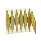 GIOCOPLAST NATALE SP - GCP40509852 CONFEZIONE 6 GHIACCIOLI ORO CM.16