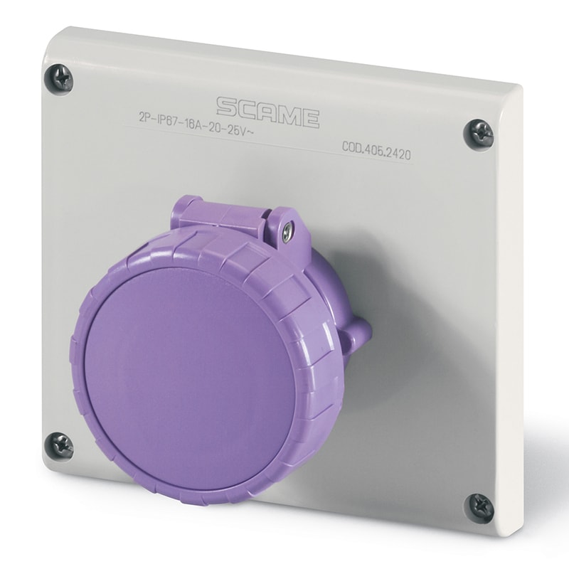 SCAME PARRE SPA SCA405.2620 PRESA INCASSO OMNIA 2P 32A 24V IP67