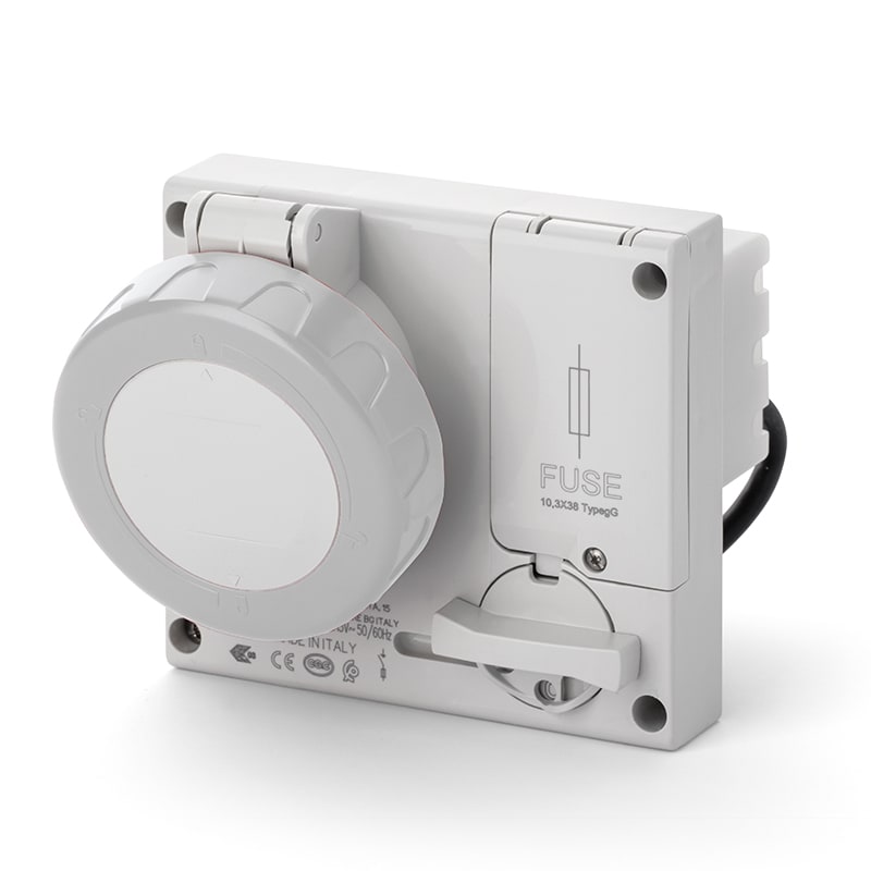 SCAME PARRE S.P.A. - SCA406.16834 PRESA INC.OMNIA C/FUS.2P+T 16A 3H IP67