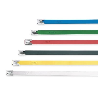 PANDUIT - PANMLTFC3.4S-CP316 MLT Tie, 316 SS, Fully Coated,3.4,PK100