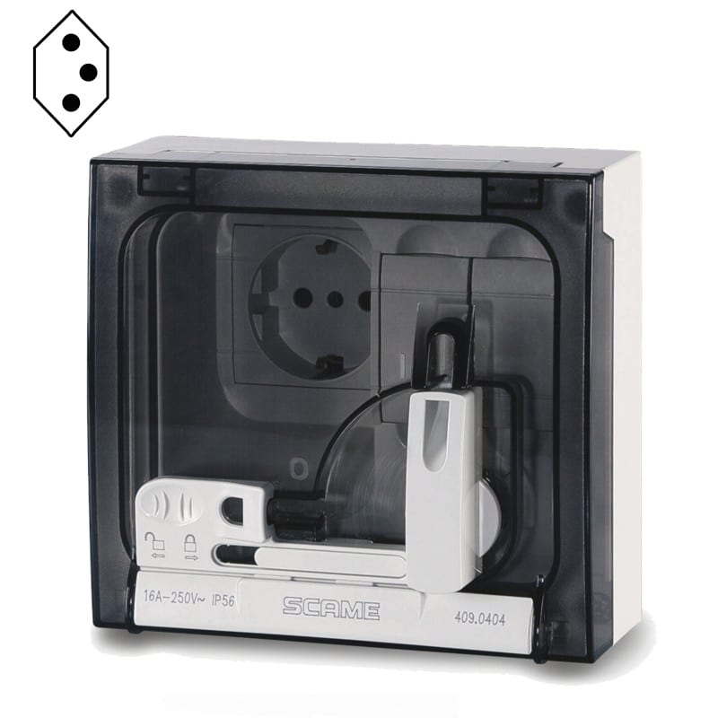 SCAME PARRE SPA SCA409.0417 PRESA OMNIAPLUS SVIZZERA S/PROTEZ.