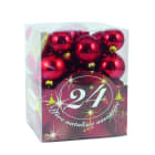 GIOCOPLAST NATALE SP - GCP41007968 24 SFERE ASS.ROSSE IN SCATOLA ACETATO: