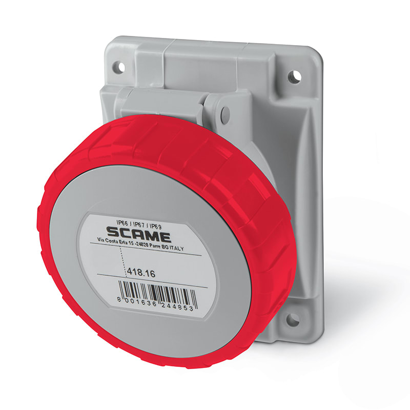 SCAME PARRE S.P.A. - SCA418.1667 PRESA INCASSO 3P+N+T IP66/IP67 16A 6H