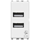 4 BOX SRL - 4BX4B.V19B.USB.24 USB 2.4 VIMAR ARKE BIANCA