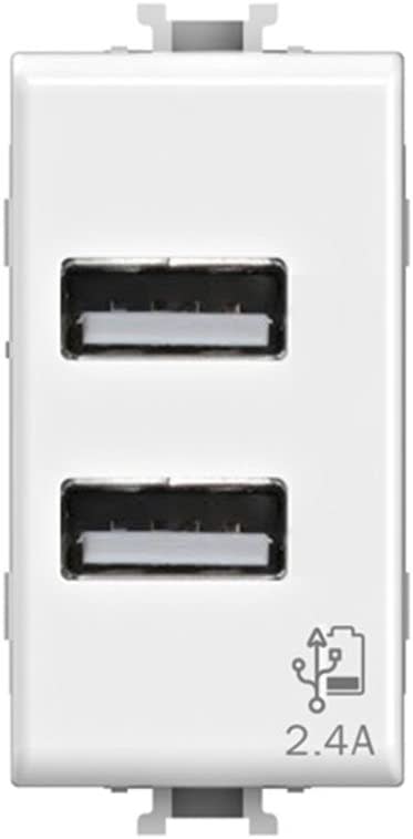 4 BOX SRL - 4BX4B.AM.USB.24 USB 2.4A PER BTICINO MATIX