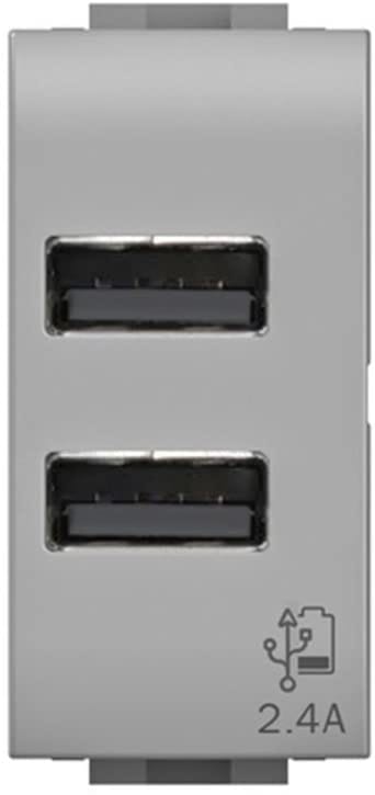 4 BOX SRL - 4BX4B.NT.USB.24 USB 2.4A PER BTICINO LIVINGLIGHT TECH