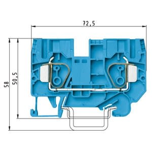 WIELAND ELECTRIC SRL - WIE56.710.0055.6 FEED-THROUGH TERMWKFN 10/35 BLUE