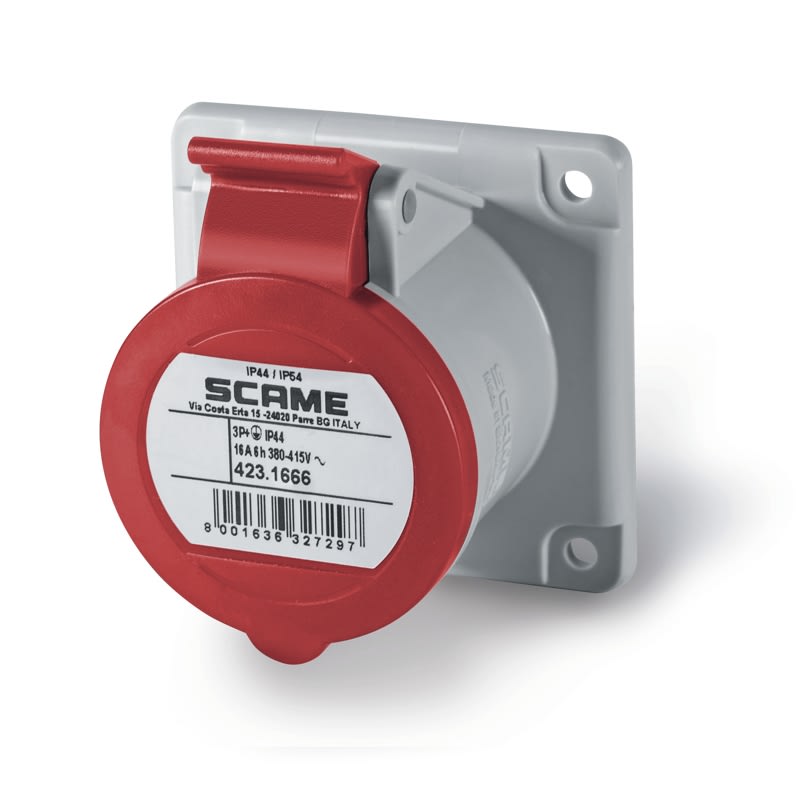 SCAME PARRE S.P.A. - SCA423.1666 PRESA INCASSO 3P+T IP44/IP54 16A 6H