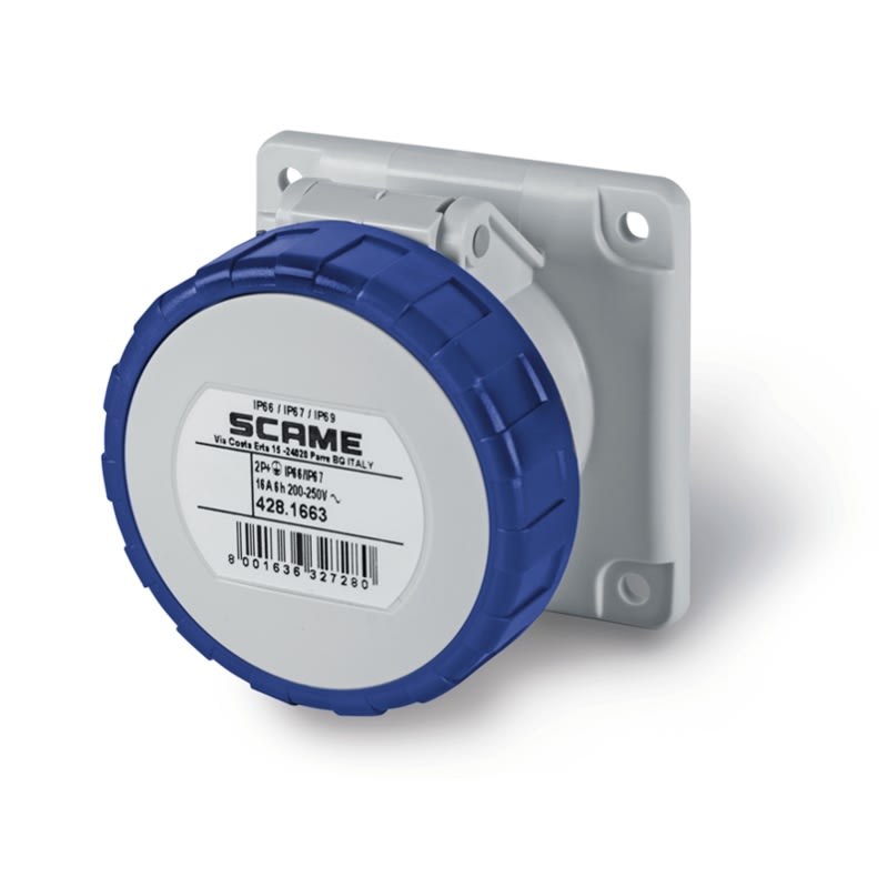 SCAME PARRE S.P.A. - SCA428.1663 PRESA DA INCASSO IP66/IP67 2P+T 16A 6H