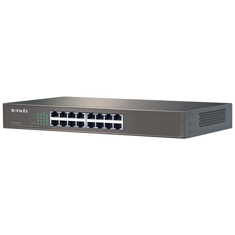 ELCART DISTRIBUTION - ERT429411200 SWITCH 10/100MBIT 16PORTE RACK 19