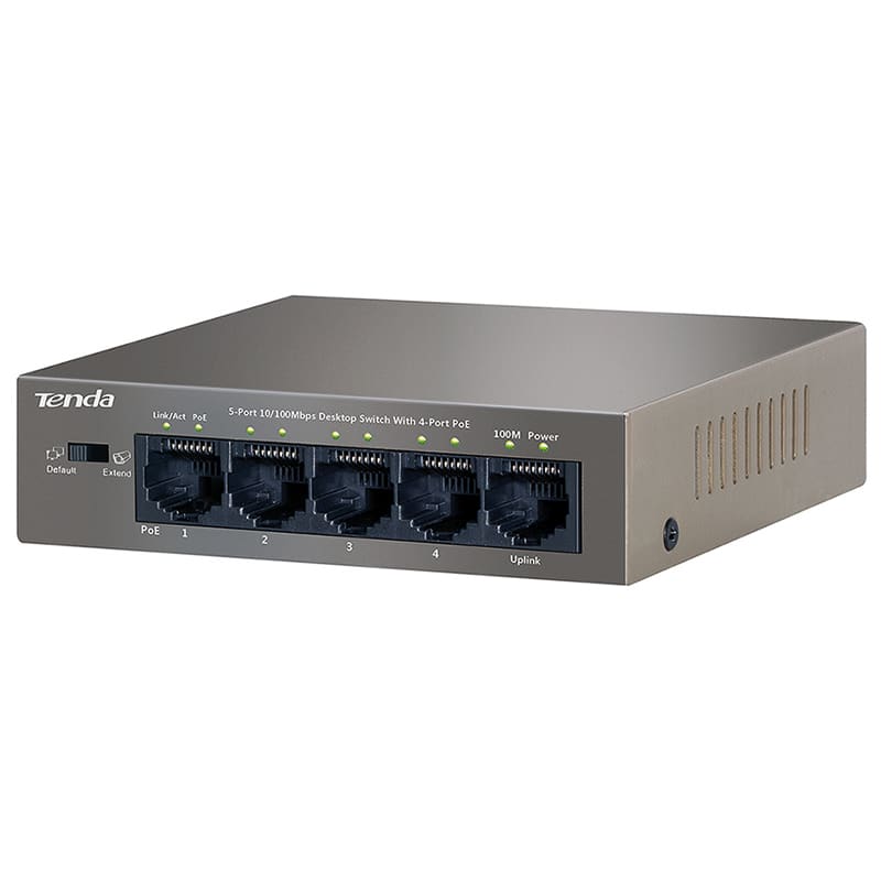 ELCART DISTRIBUTION ERT429431000 SWITCH POE 10/100M 5P TEF1105P TENDA