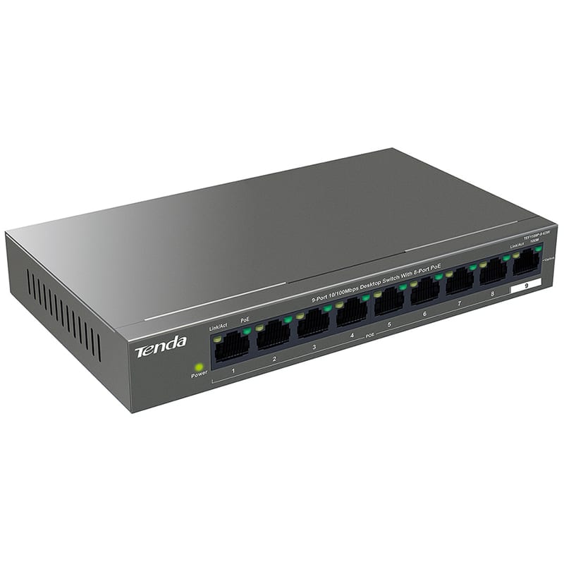 ELCART DISTRIBUTION ERT429431400 SWITCH POE 10/100M 8P TEF1109P TENDA