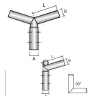 SEM - SEM4312 TESTA PALO 2 BRACCI ZINCATA