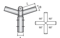 SEM - SEM4314 TESTA PALO 4 BRACCI ZINCATA