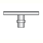 SEM - SEM4324/V TRAVERSA 100CM PER PALI CONICI VRC
